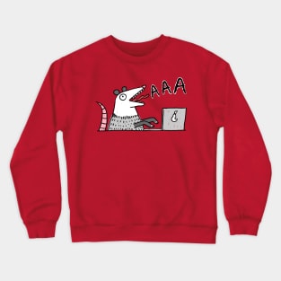 Opossum working Crewneck Sweatshirt